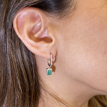 Load image into Gallery viewer, Carlota Emerald Diamond Earrings
