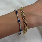Nina Sapphire Diamond Tennis Bracelet 5.36 ct.