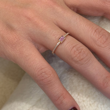 Load image into Gallery viewer, Zarina Bezel Pink Sapphire Ring
