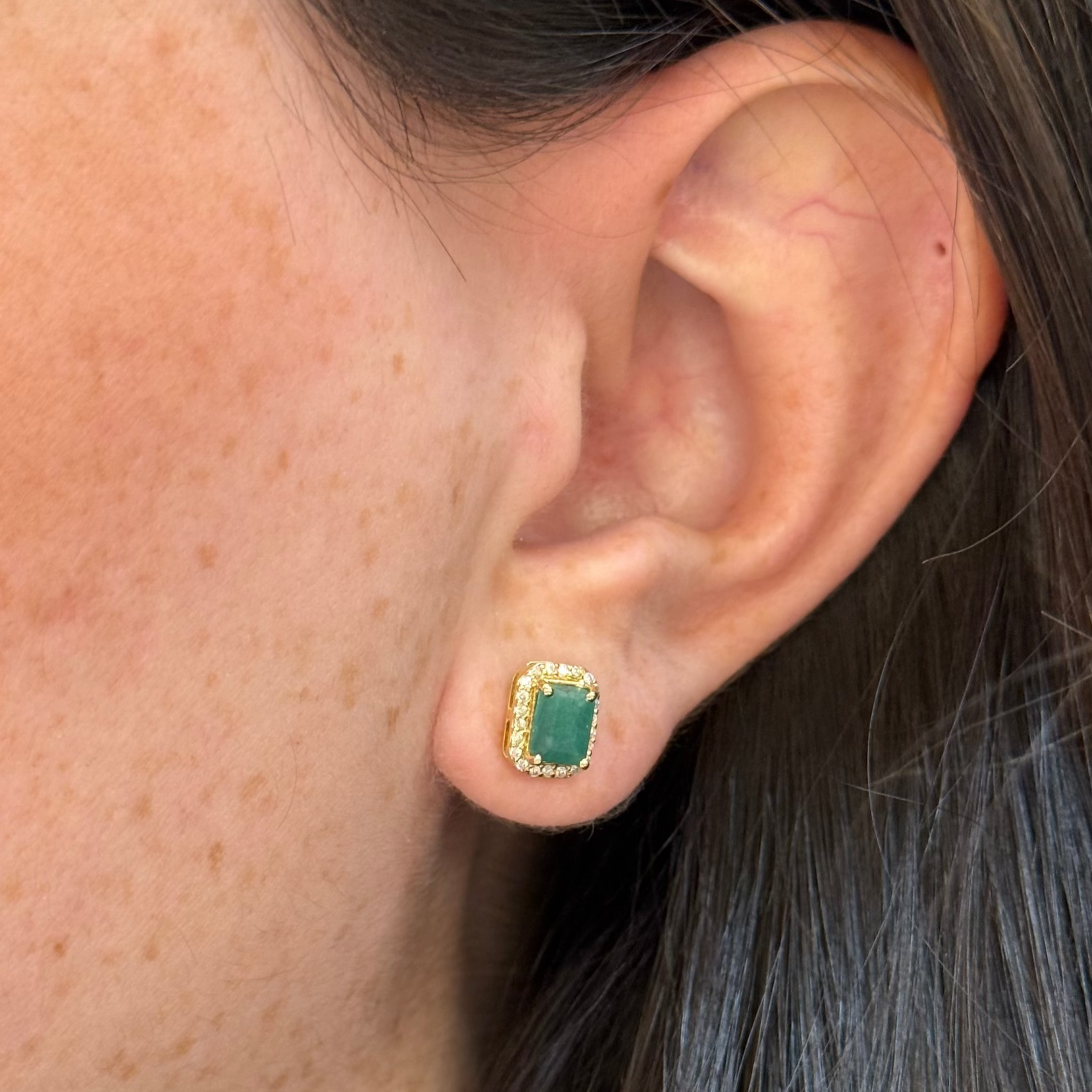 Amaya Emerald Studs