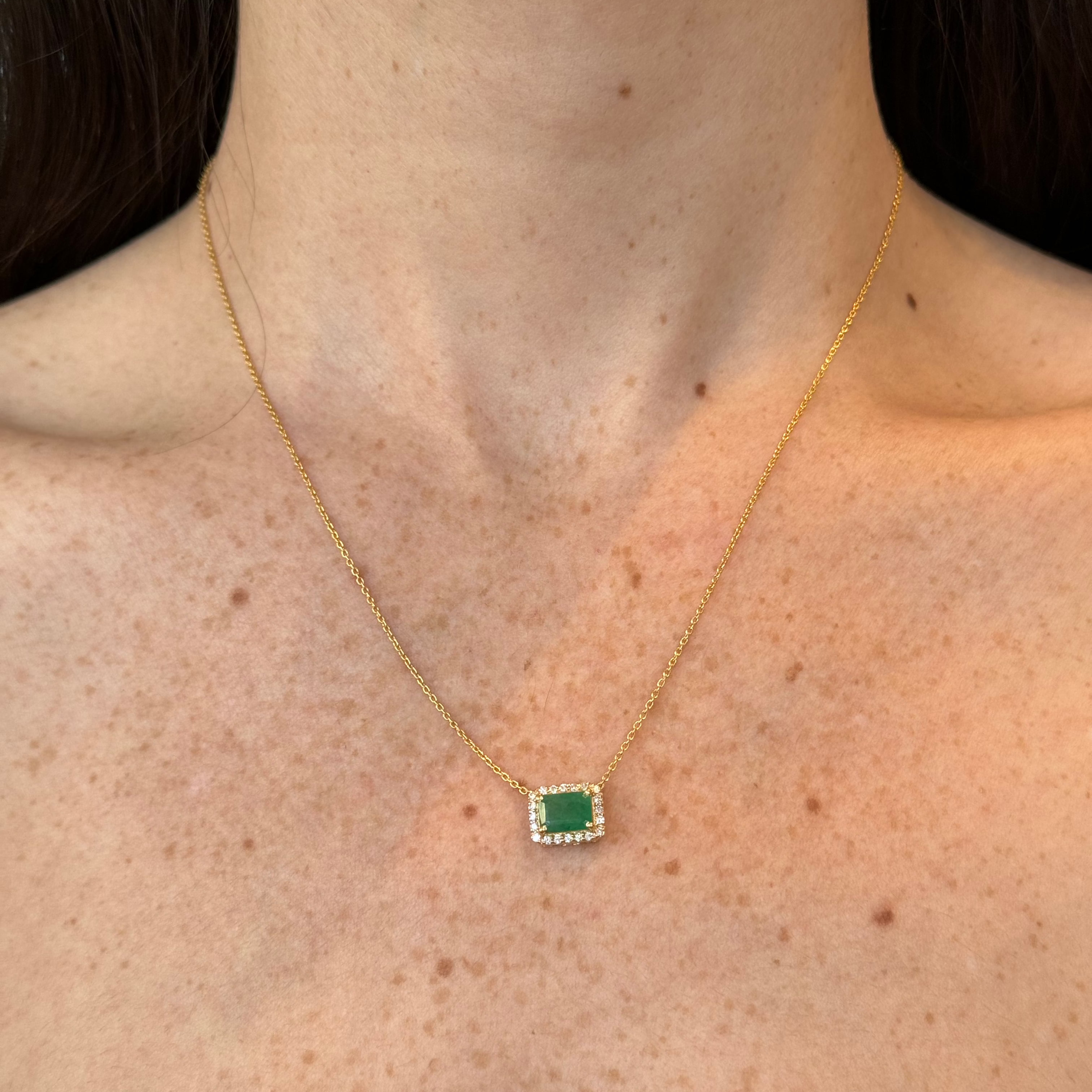 Palmira Emerald Diamond Necklace
