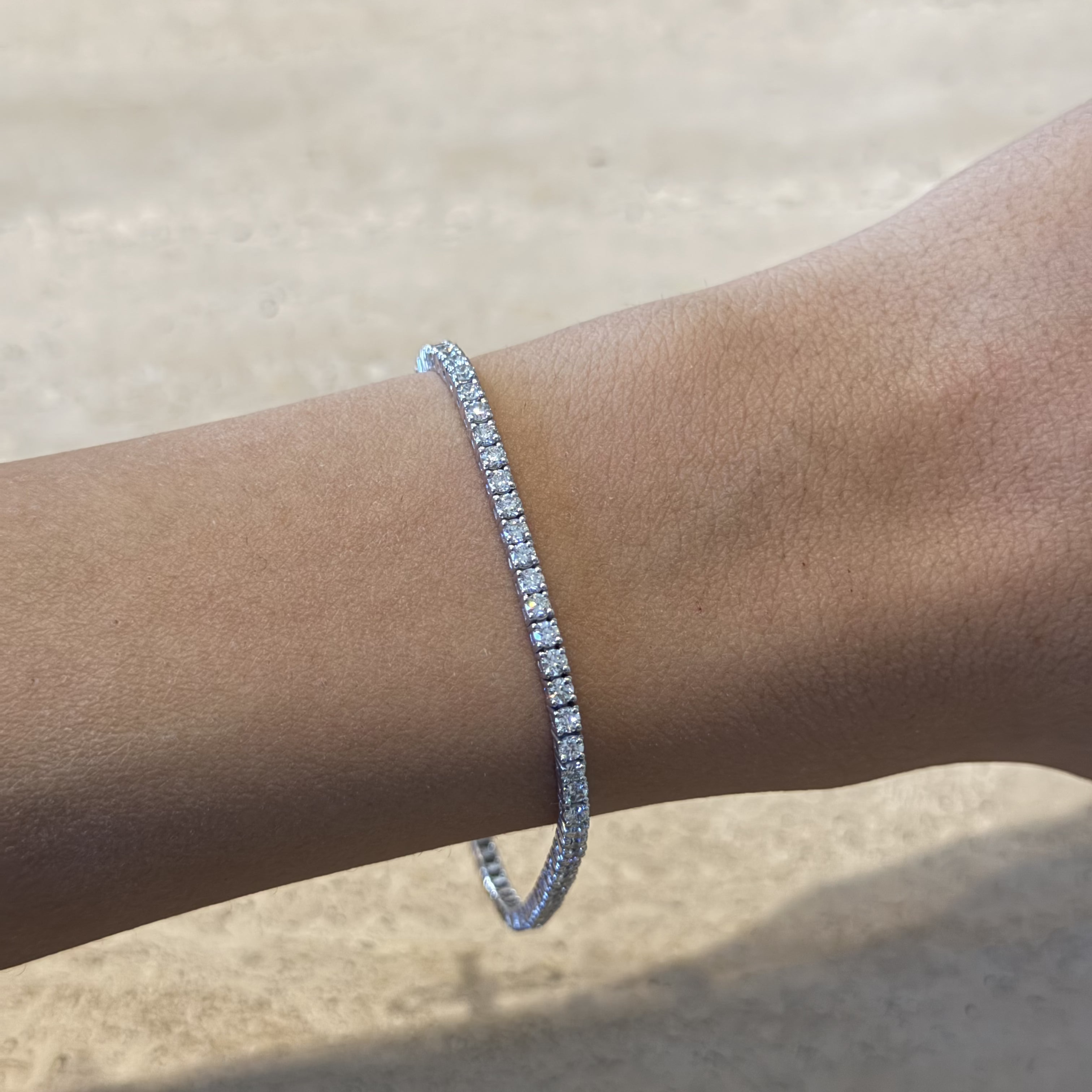 18KG Venus Diamond Tennis Bracelet 3.0 ct.