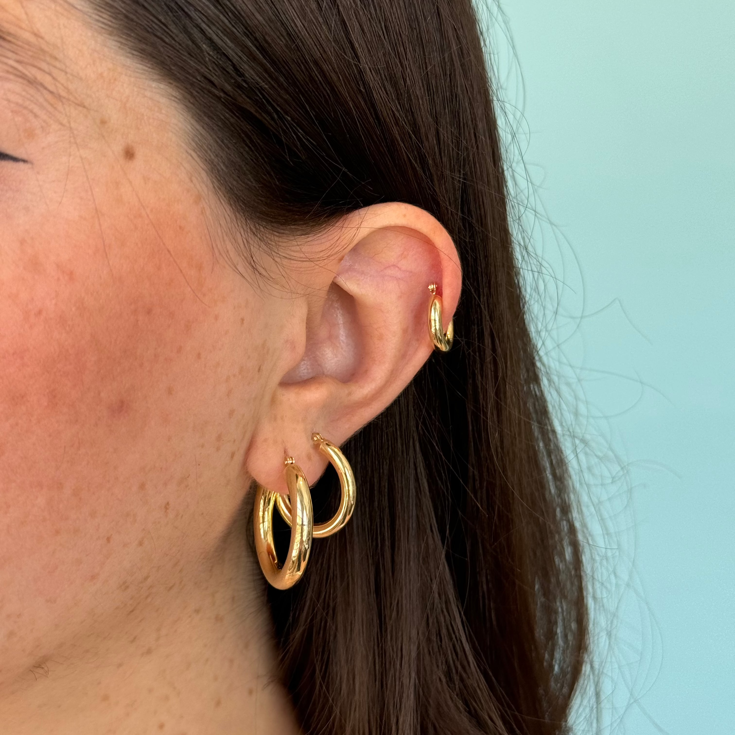 Alison Gold Hoops