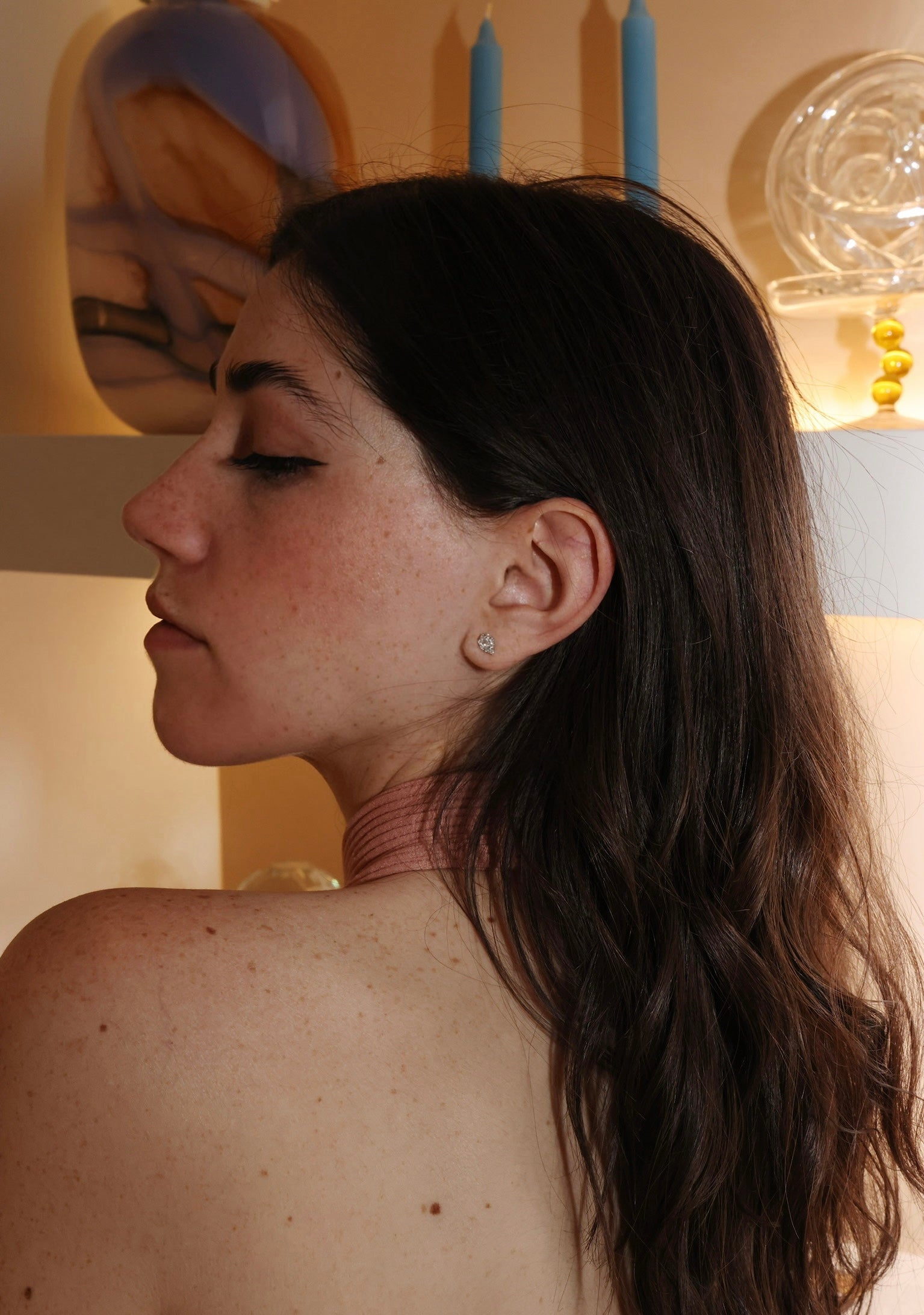 Vittoria Pear Diamond Studs