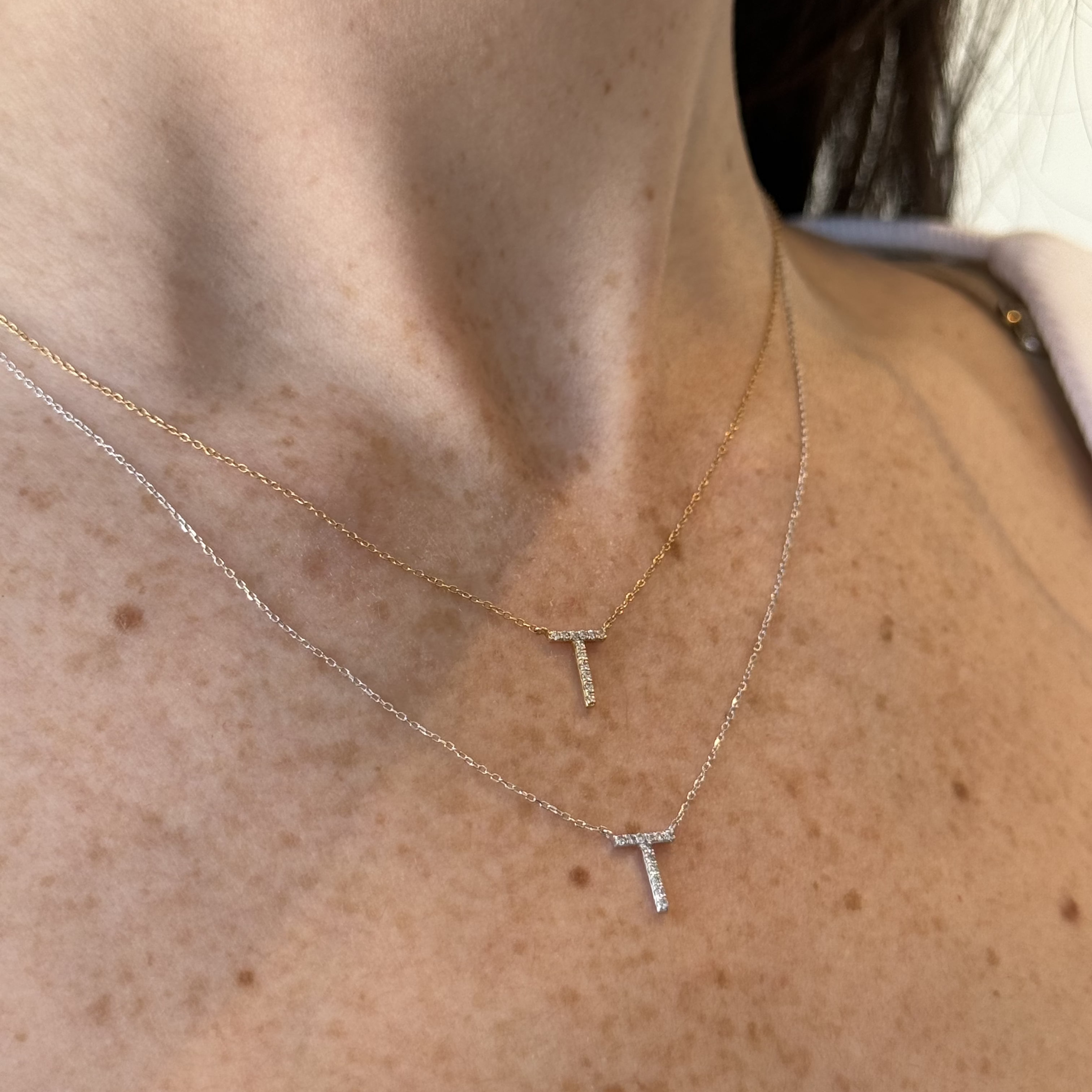 Alphabet Diamond Necklace