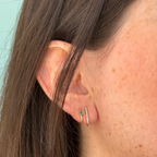 Denisse Emerald Diamond Earrings