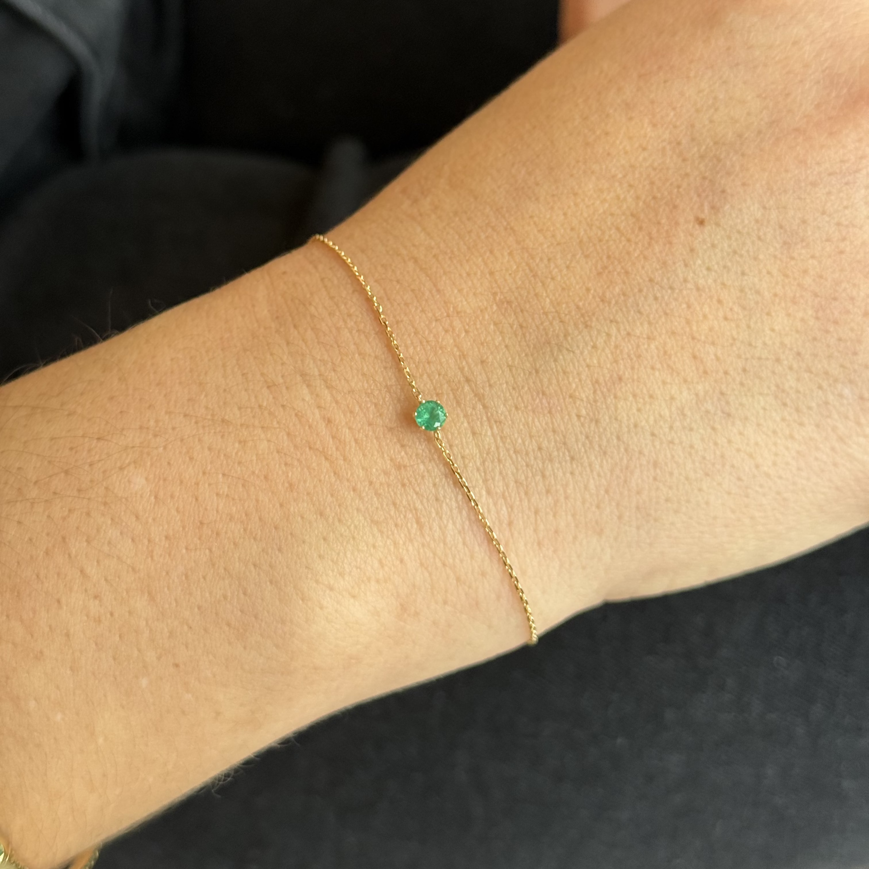 Pany Emerald Chain Bracelet