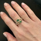 Hailey Emerald Diamond Ring