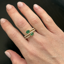 Load image into Gallery viewer, Hailey Emerald Diamond Ring
