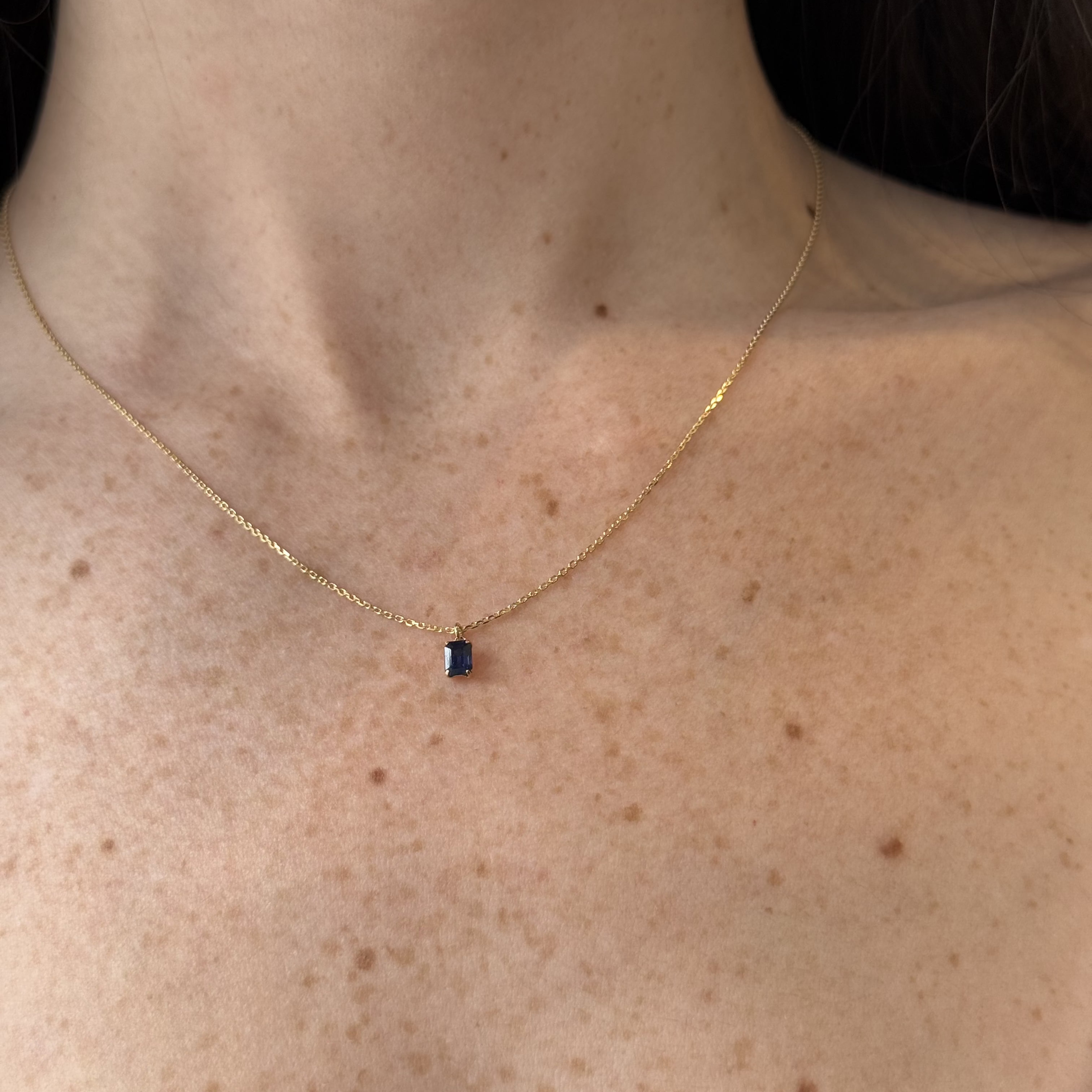 Jackie Blue Sapphire Necklace