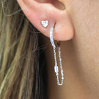 Renee Diamond Long Hoops