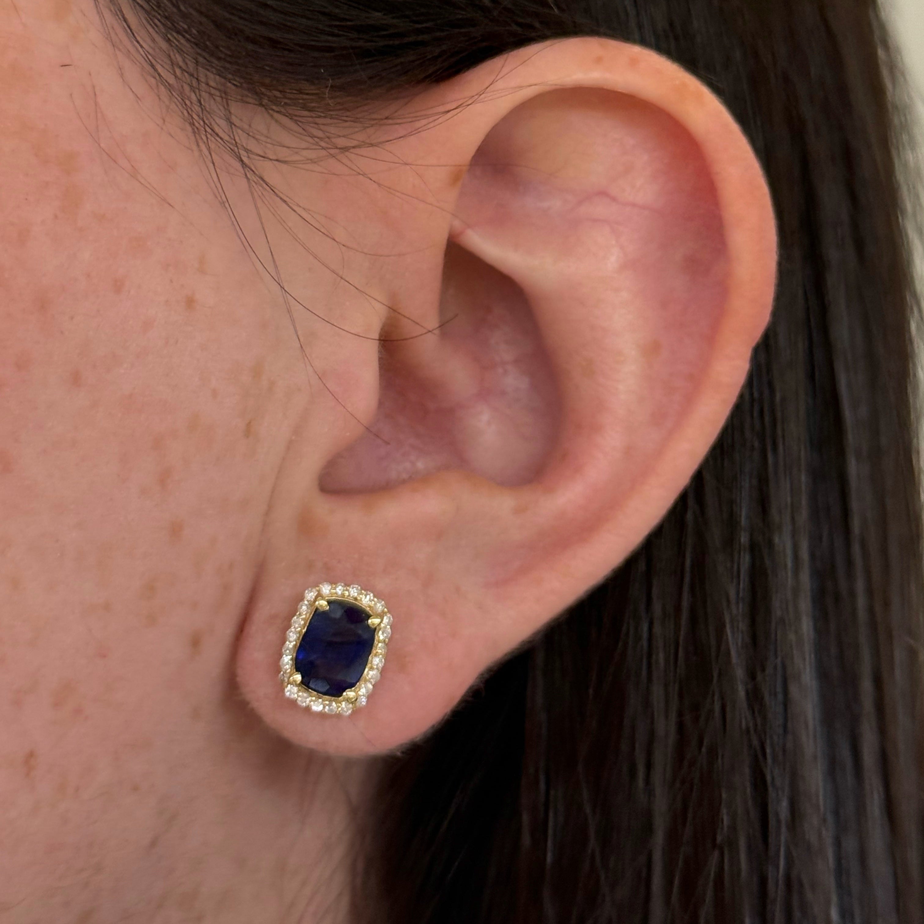 Irina Sapphire Diamond Studs