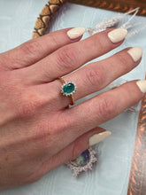 Load image into Gallery viewer, Verona Emerald Diamond Ring
