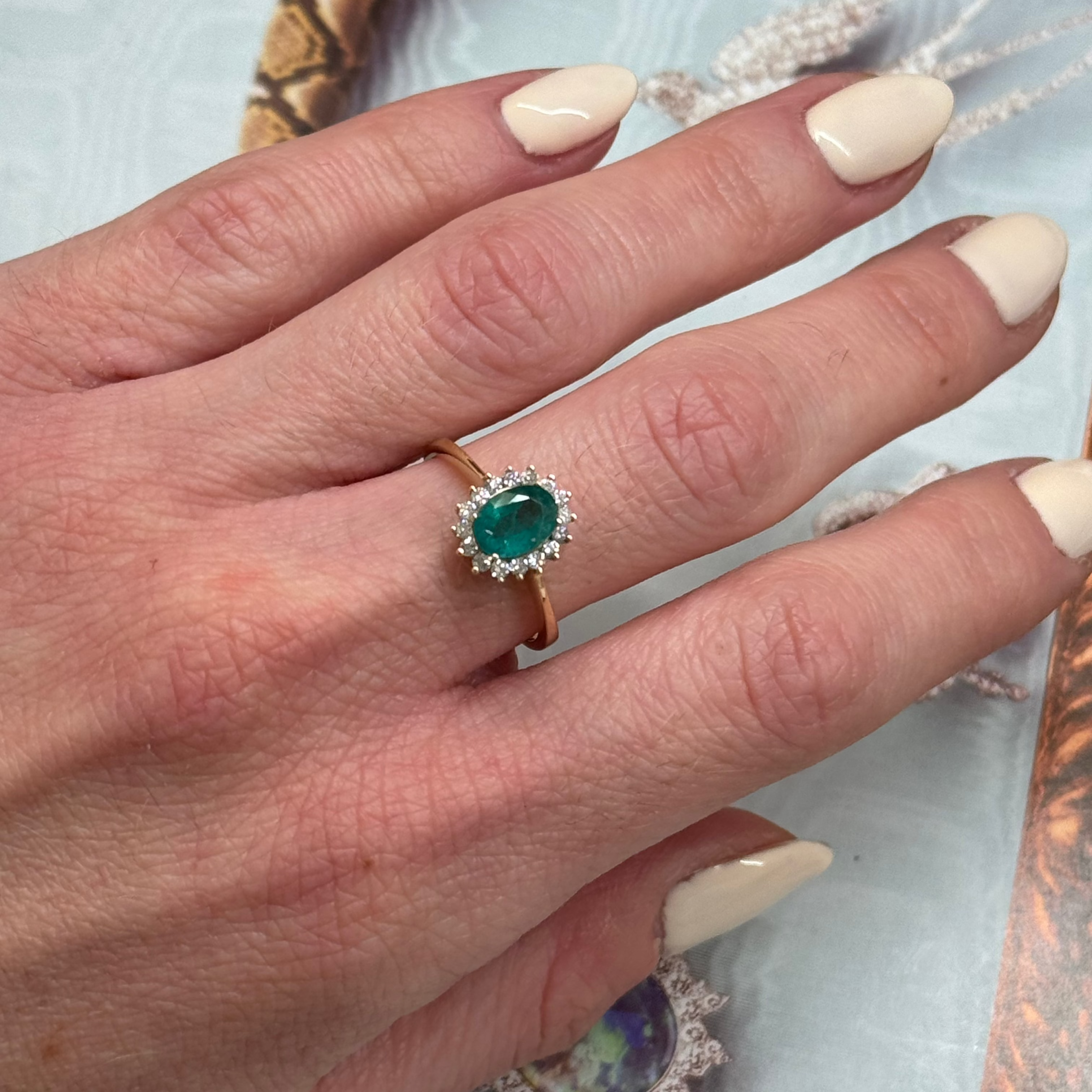 Verona Emerald Diamond Ring