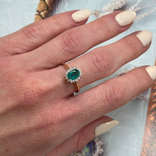 Load image into Gallery viewer, Verona Emerald Diamond Ring
