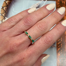 Load image into Gallery viewer, Florencia Emerald Diamond Ring
