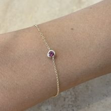 Load image into Gallery viewer, Birthstone Chain Bracelet (October)
