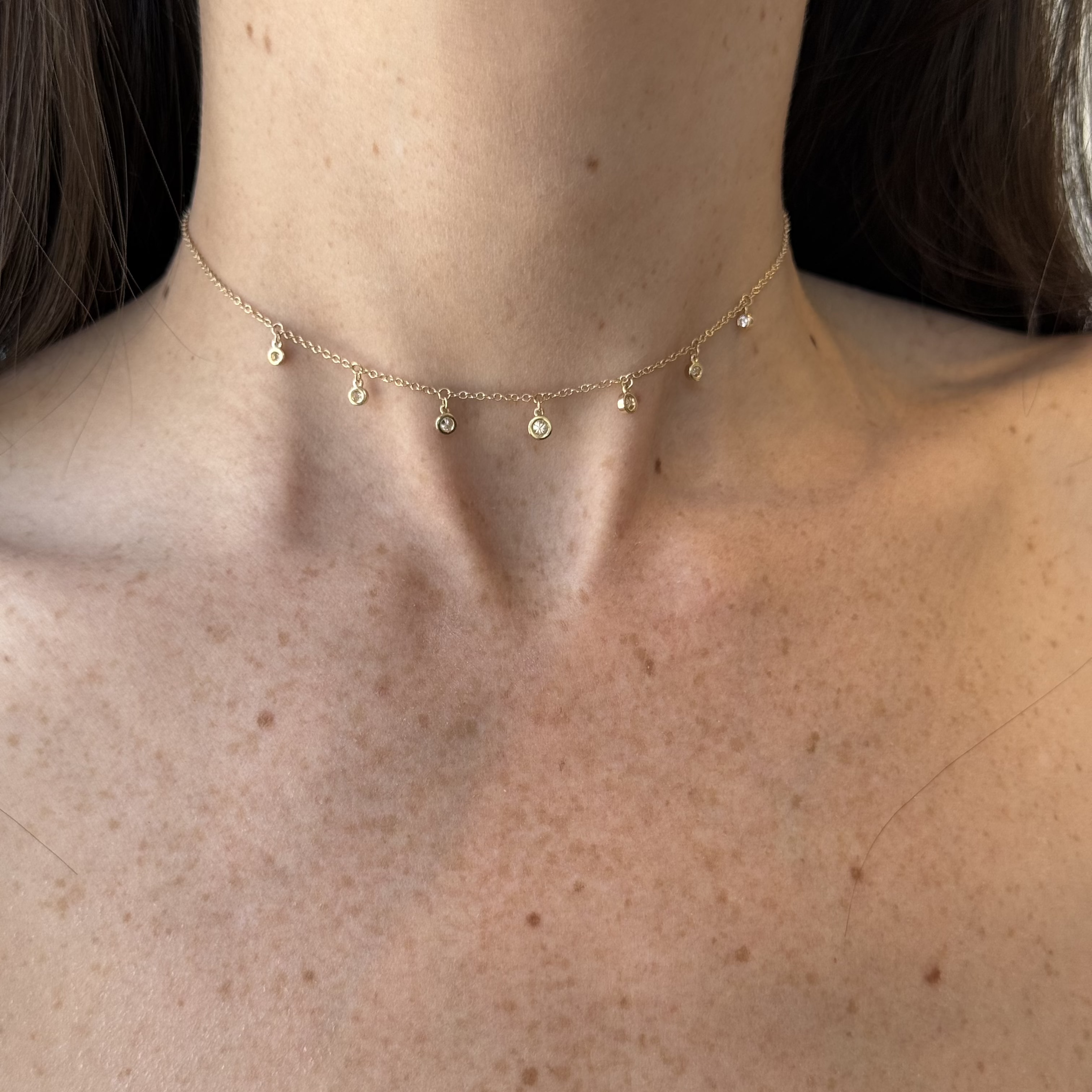 Eliana Bezel Diamond Necklace