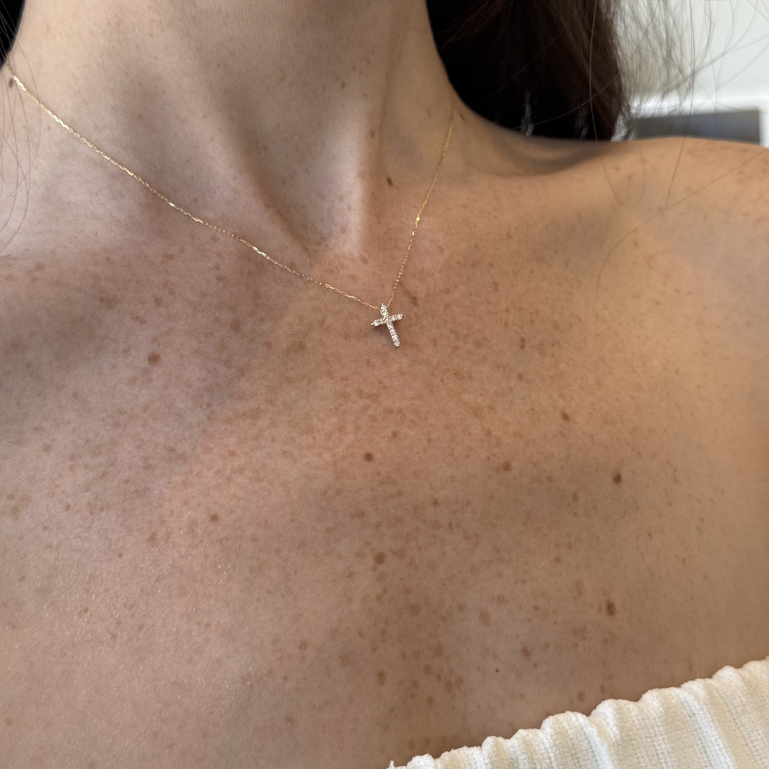 Paige Diamond Cross Necklace