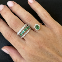 Load image into Gallery viewer, Sasha Emerald Diamond Ring
