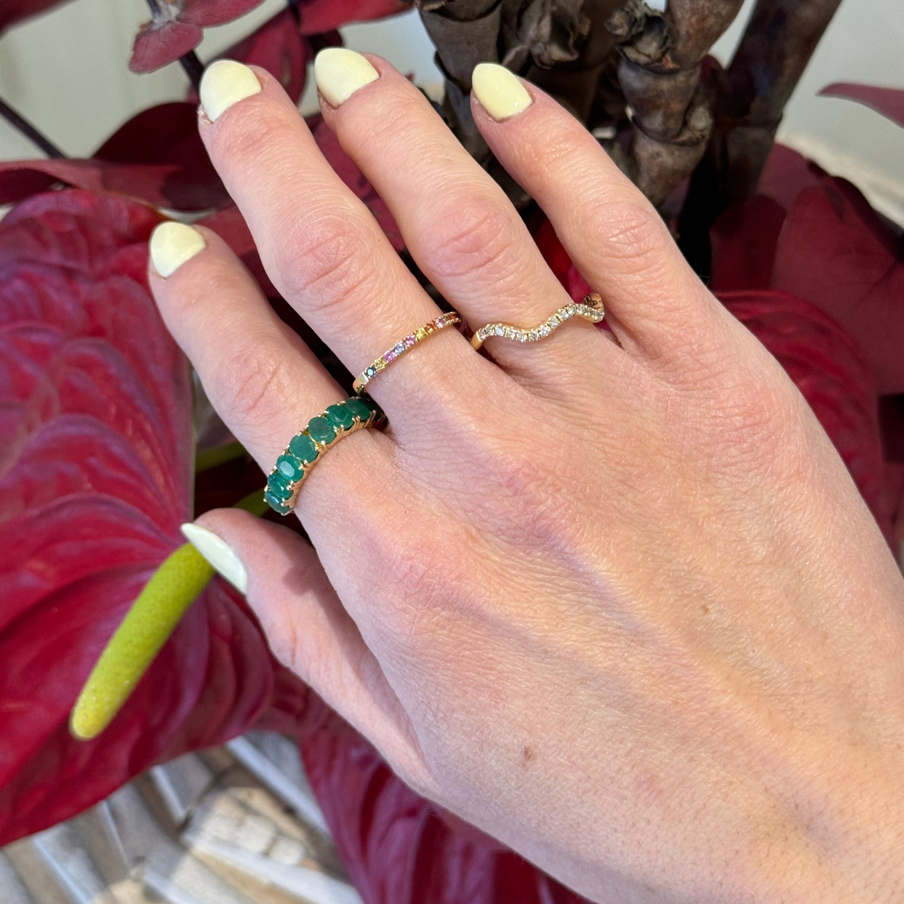 Padme Emerald Ring