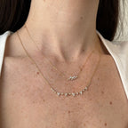 Melania Diamond Station Necklace 0.48 ct.