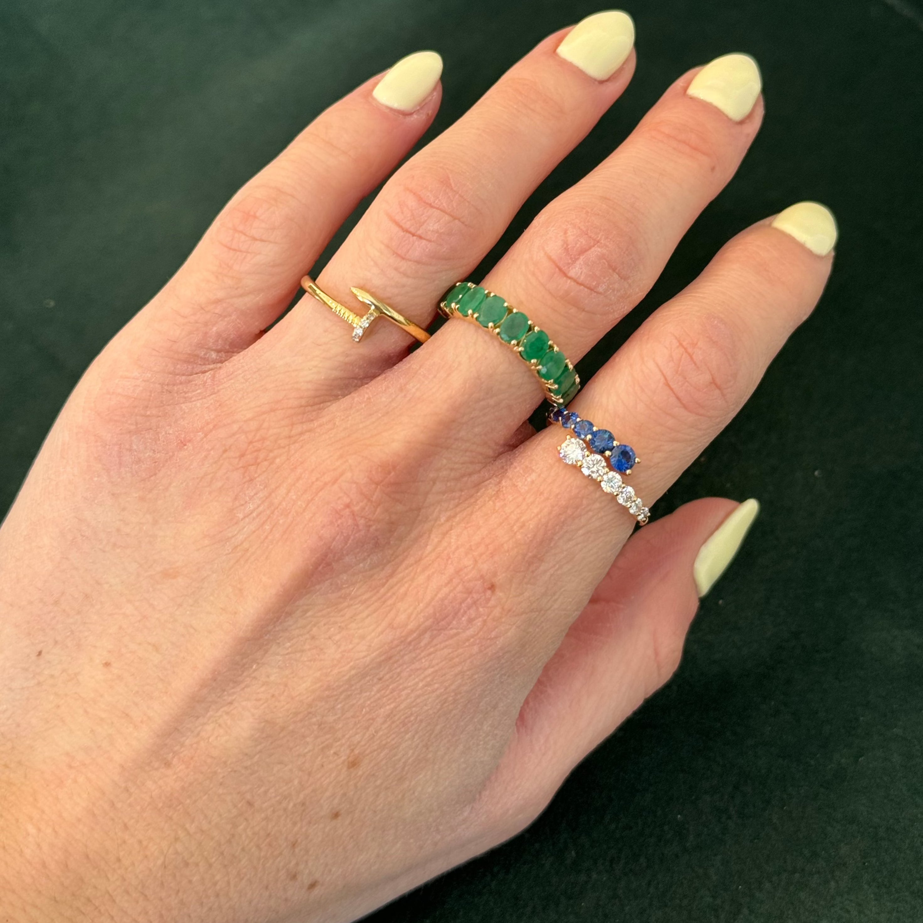 Padme Emerald Ring