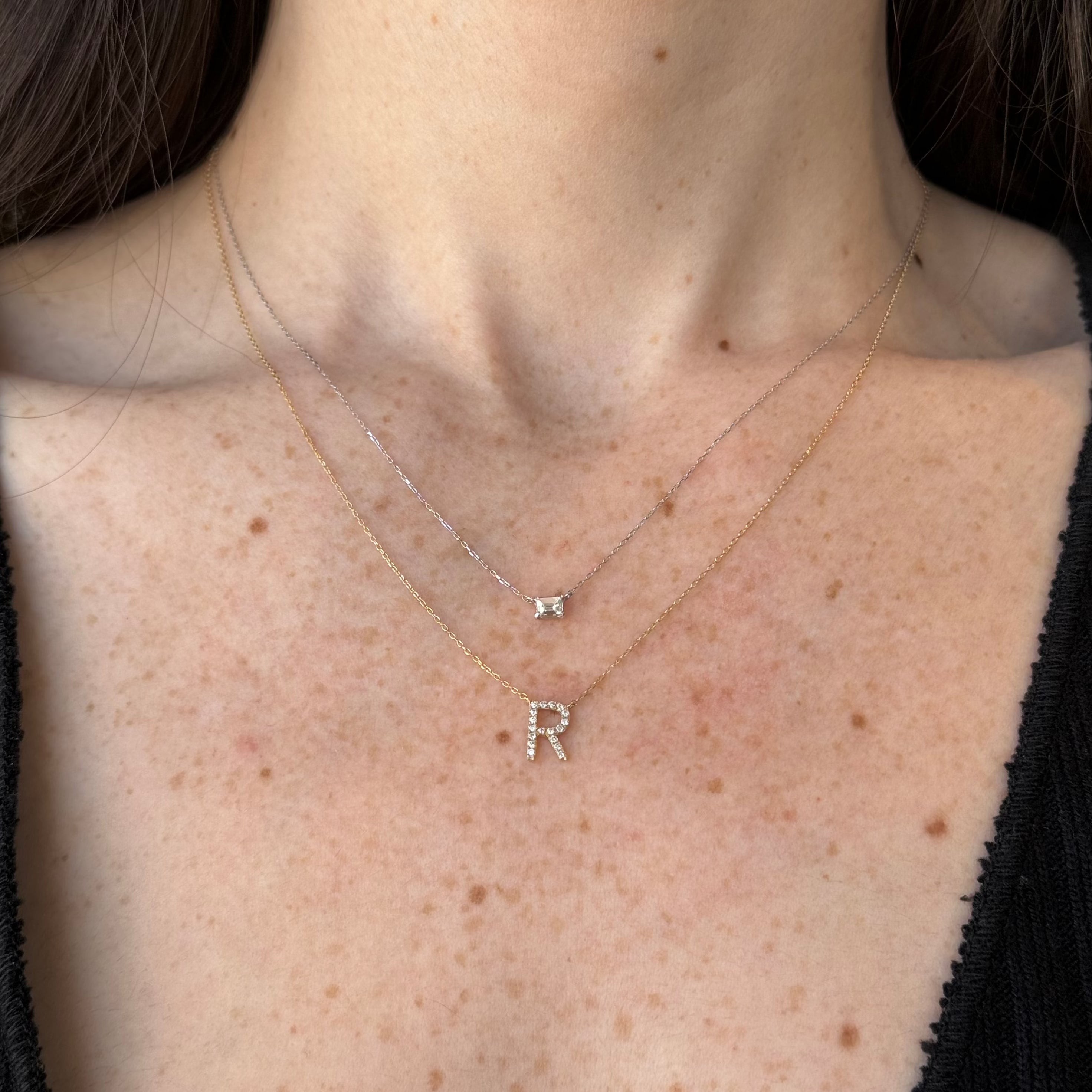 Alphabet Diamond Necklace