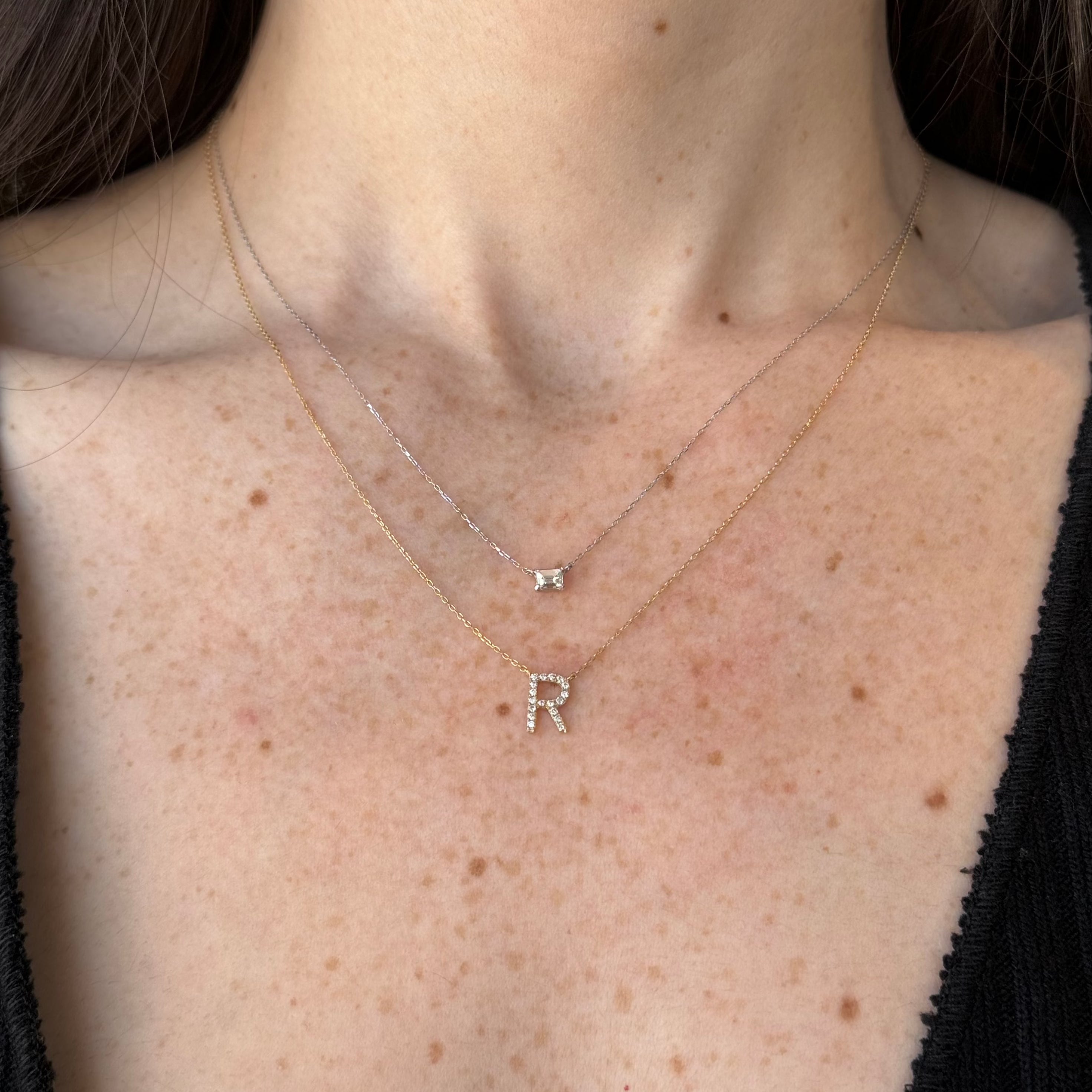 Alphabet Diamond Necklace