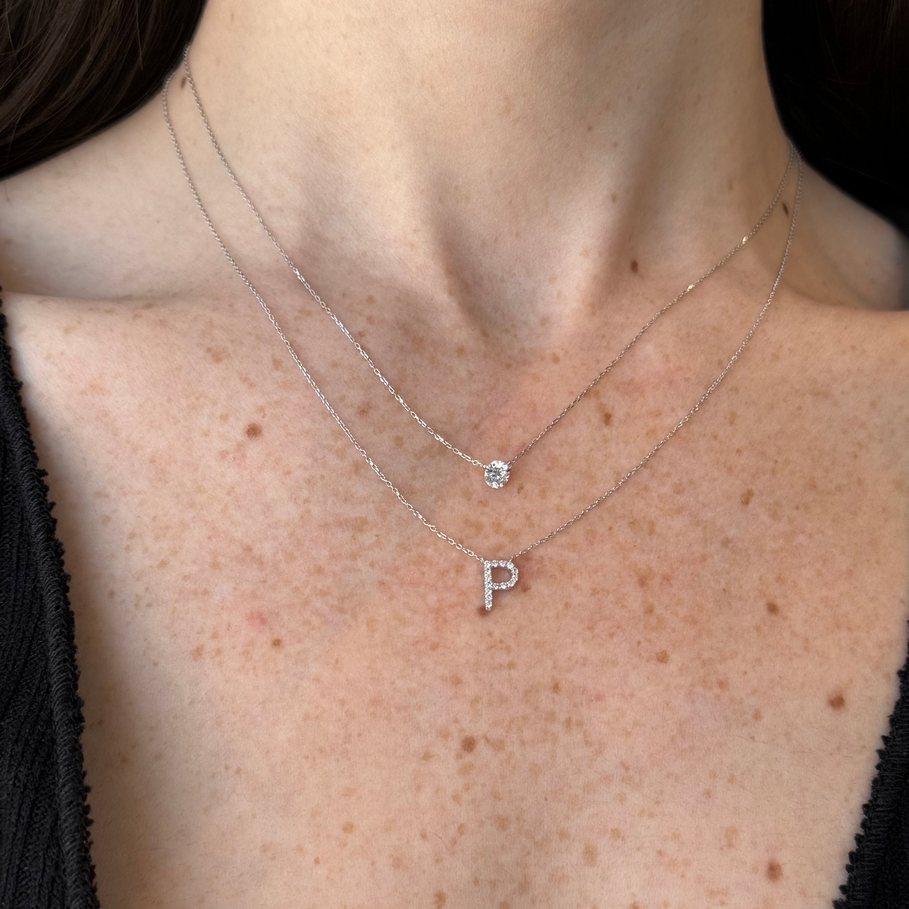 Alphabet Diamond Necklace