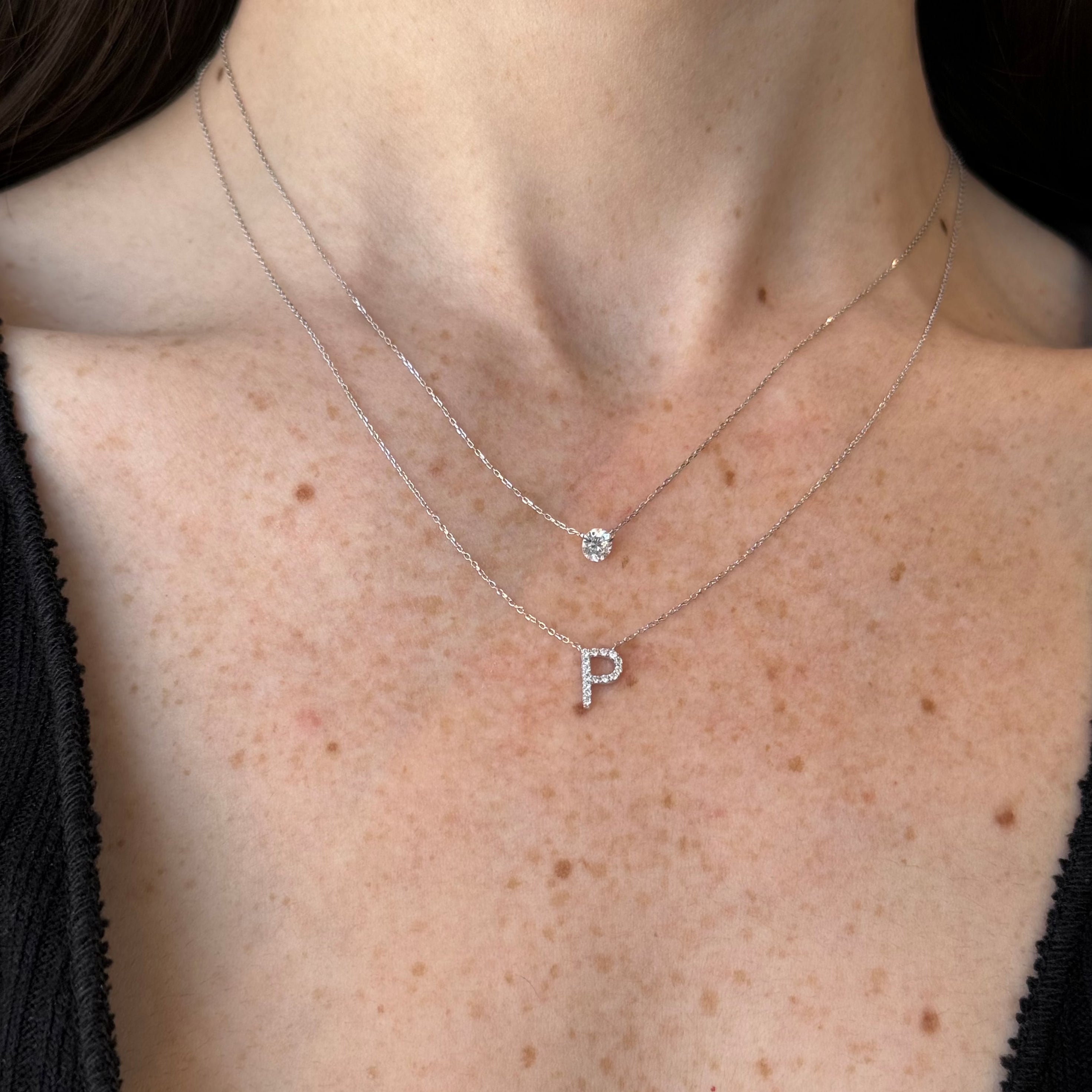 Alphabet Diamond Necklace