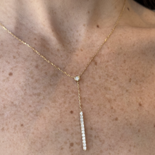 Load image into Gallery viewer, Octavia Diamond Lariat Necklace

