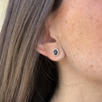 Alanna Sapphire Diamond Studs