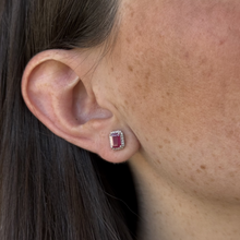 Load image into Gallery viewer, Lena Ruby Diamond Studs

