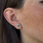Kara Emerald Diamond Studs