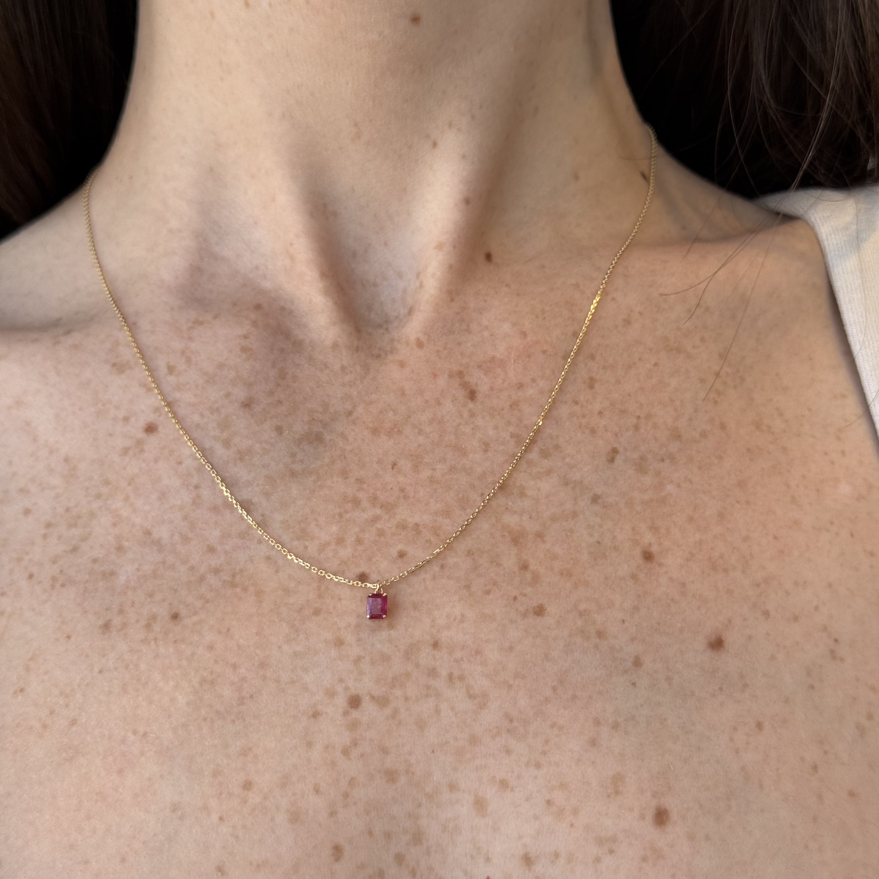 Rosette Ruby Necklace