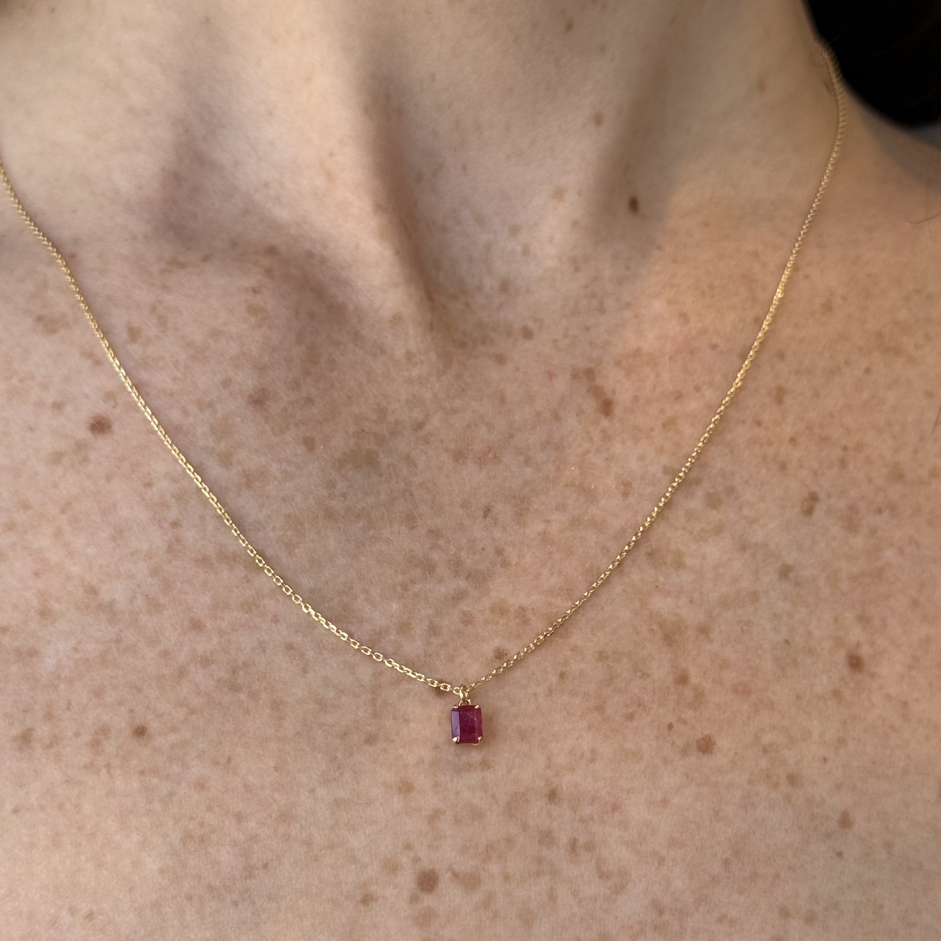 Rosette Ruby Necklace