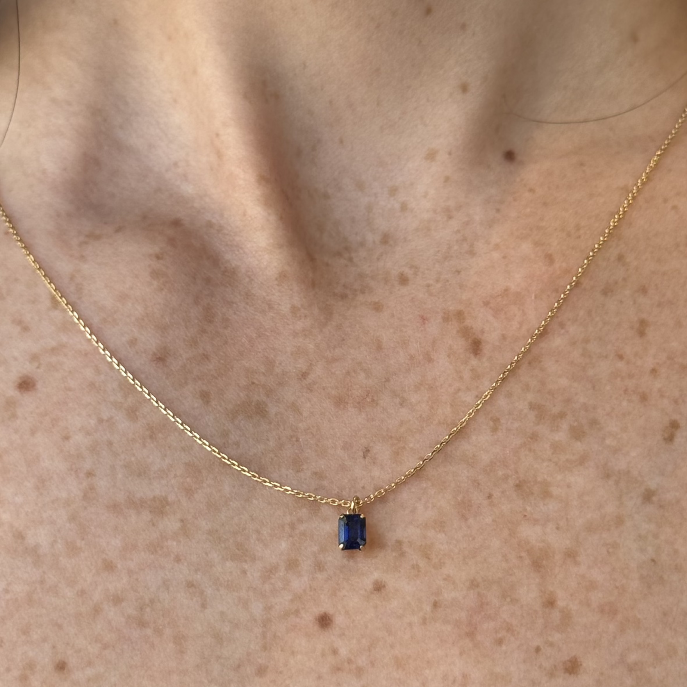 Jackie Blue Sapphire Necklace