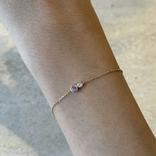 Load image into Gallery viewer, Marea Pink Sapphire Diamond Bracelet
