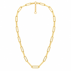Irene Paperclip Gold Necklace