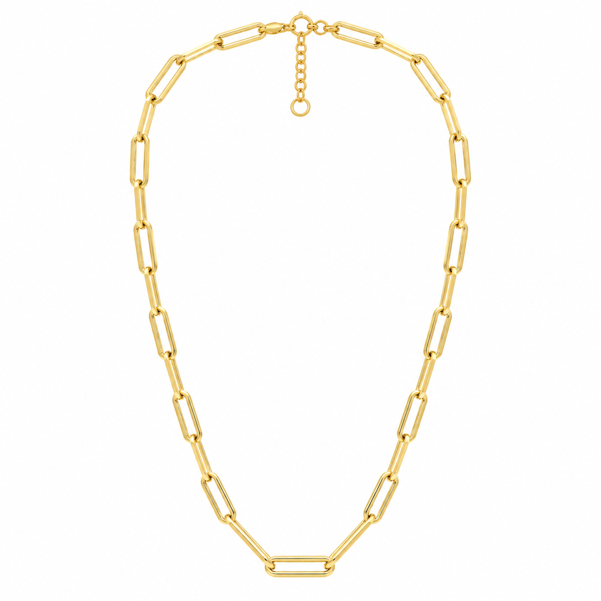 Irene Paperclip Gold Necklace