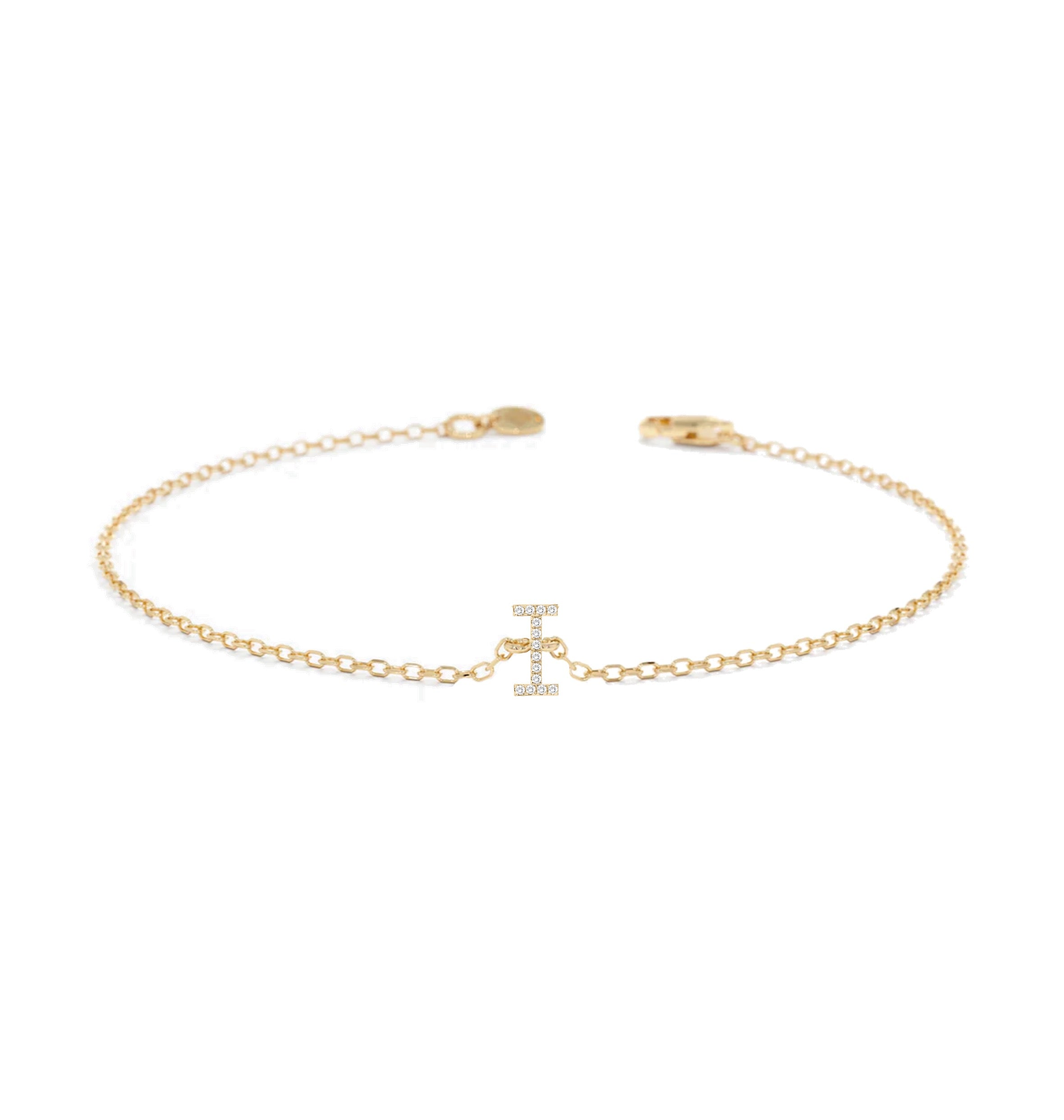 Alphabet Diamond Bracelet