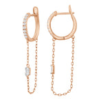 Renee Diamond Long Hoops