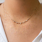 Melania Diamond Station Necklace 0.48 ct.
