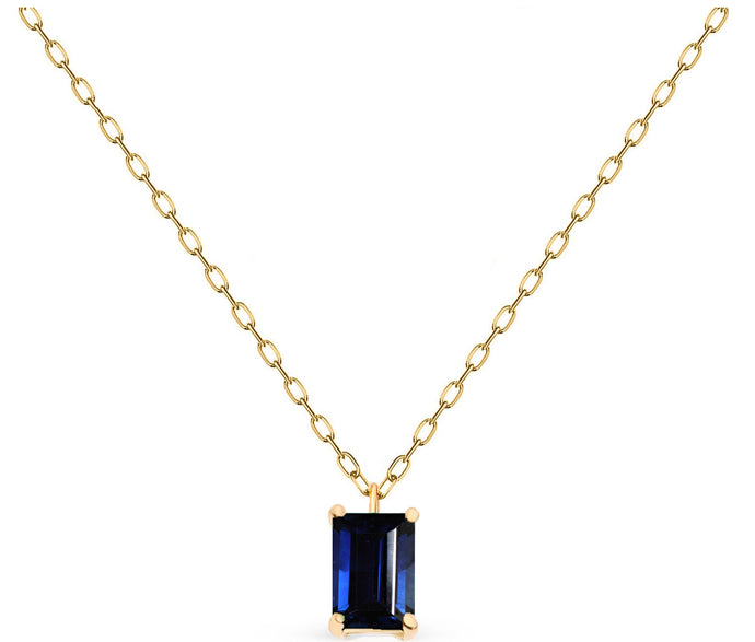 Jackie Blue Sapphire Necklace