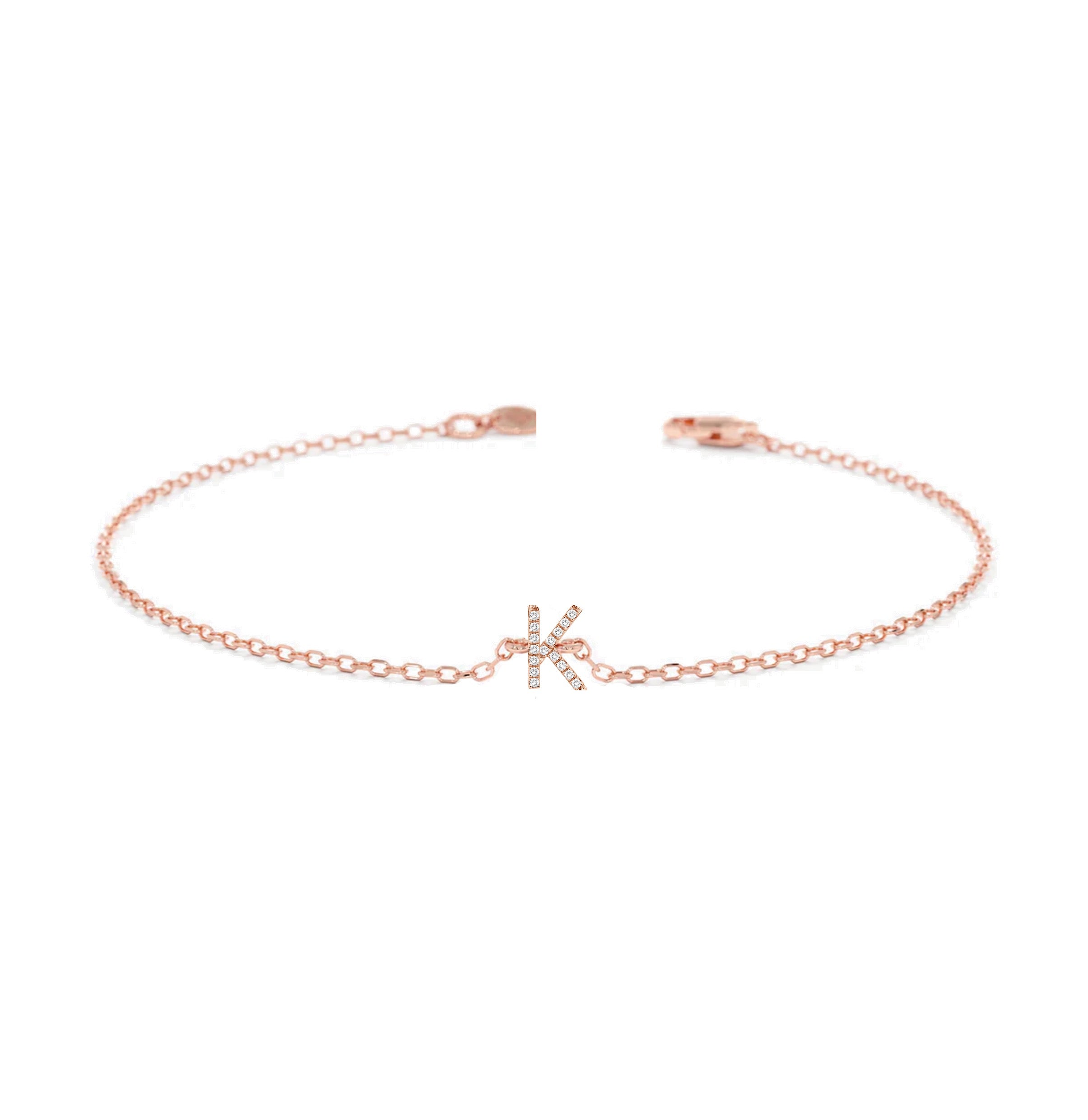 Alphabet Diamond Bracelet