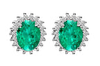 Kara Emerald Diamond Studs