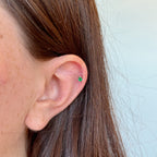Kristen Emerald Piercings (Two Earrings)