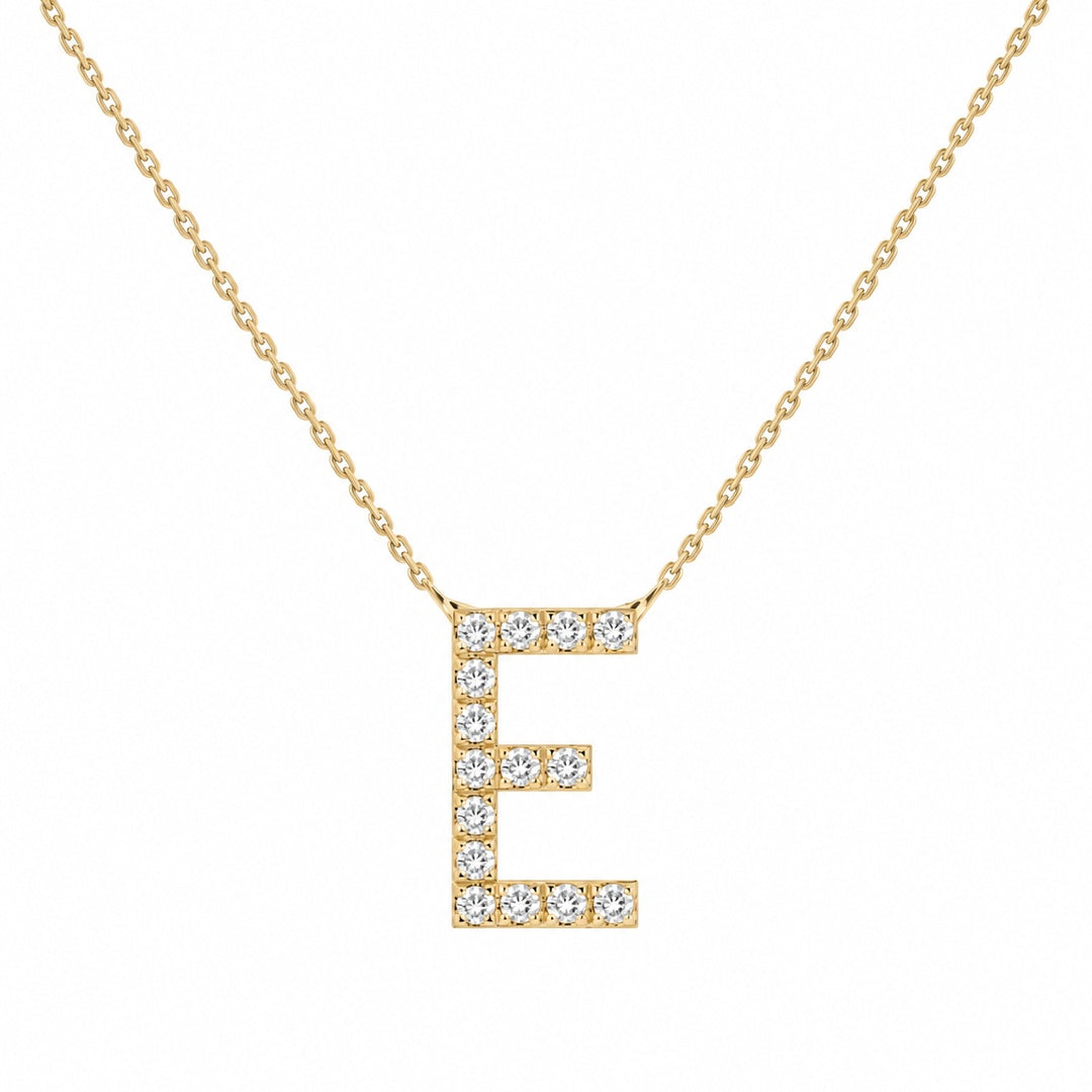 Alphabet Diamond Necklace