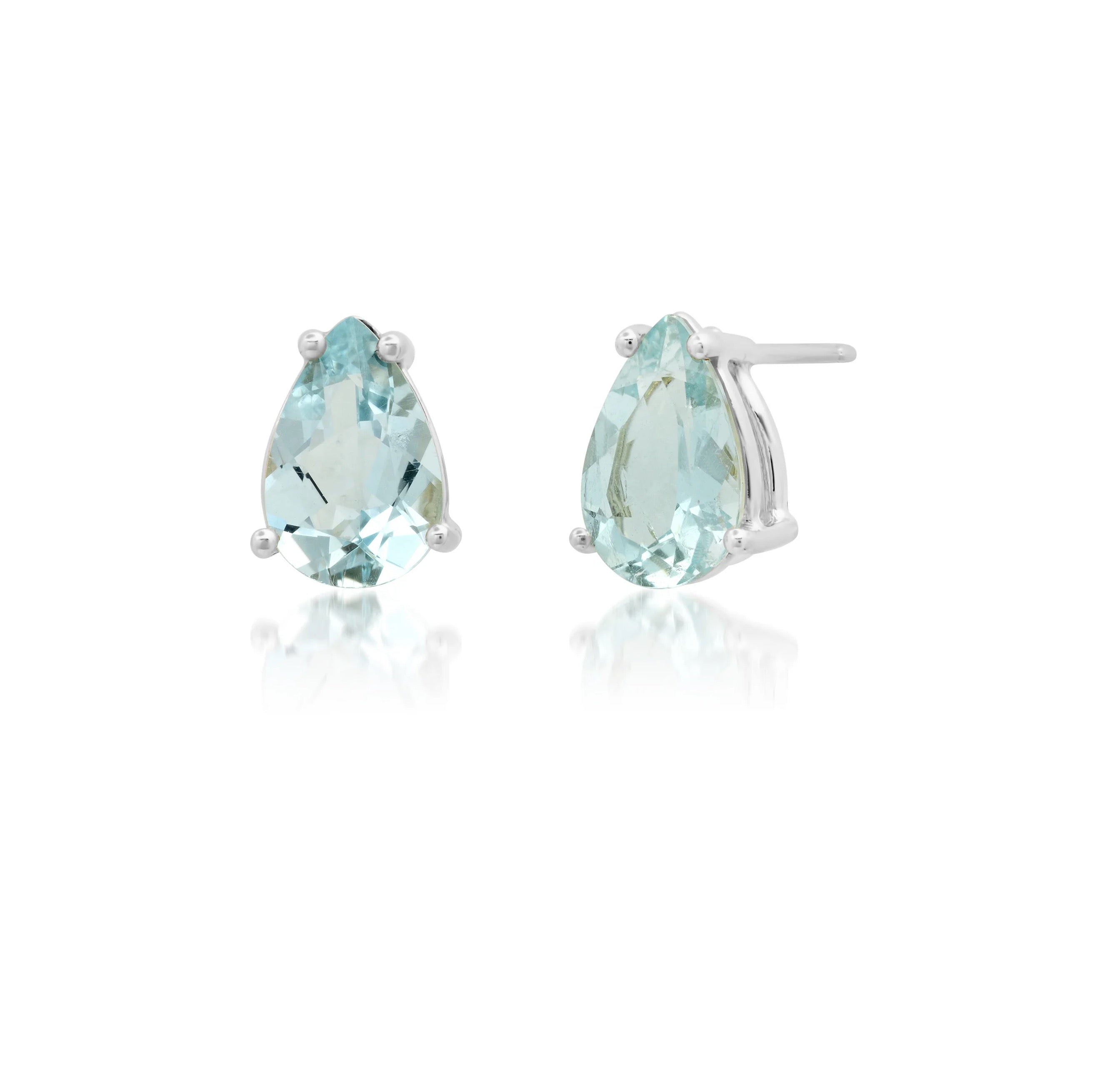 Larissa Pear Aquamarine Piercings